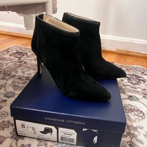 Adrienne Vittadini black Nyla Heeled Ankle booties